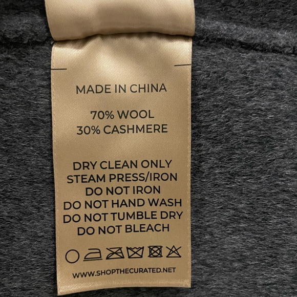 The Curated THE BOYFRIEND COAT - CHARCOAL - Picture 4 of 7